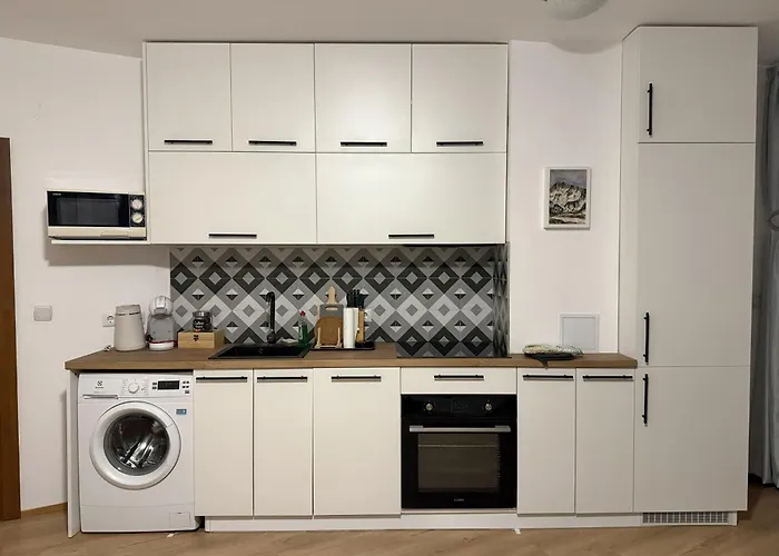 Light One Bed Flat Next To The Lift 公寓 班斯科